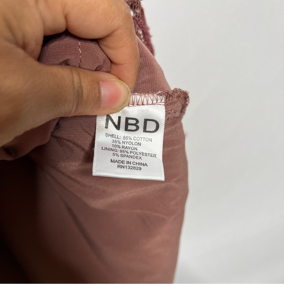 NBD Jonas Mini Dress Dark Wysteria Size Large - Picture 13 of 15